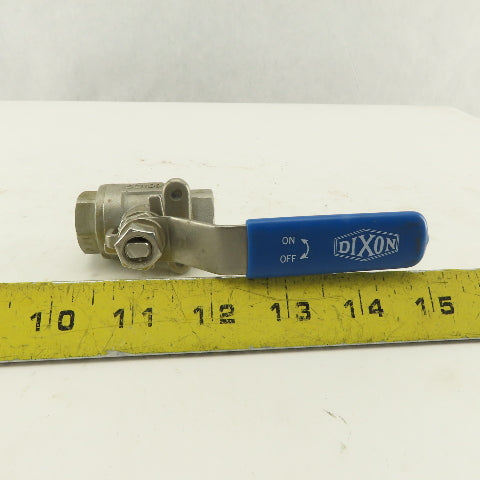 Dixon CF8M !/4" NPT Stainless Steel Full Flow Ball Valve 1000