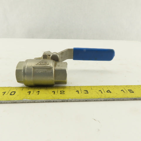 Dixon CF8M !/4" NPT Stainless Steel Full Flow Ball Valve 1000