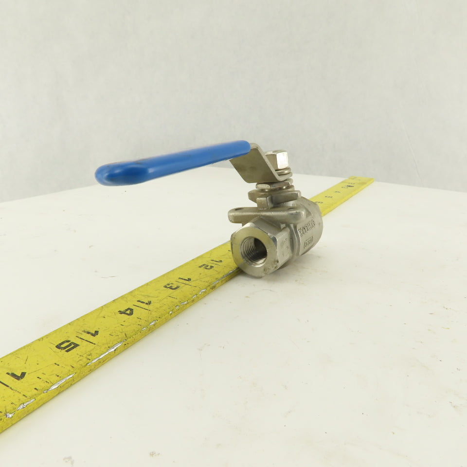 Dixon CF8M !/4" NPT Stainless Steel Full Flow Ball Valve 1000
