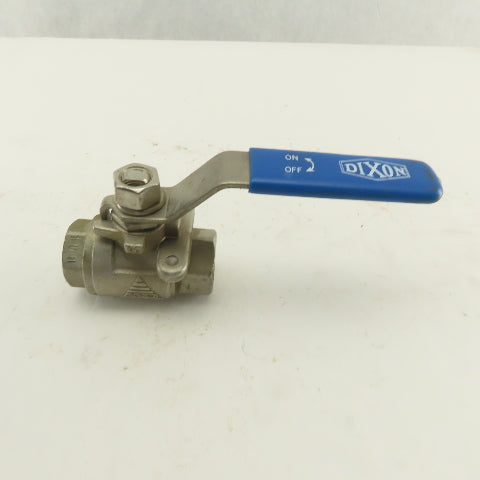 Dixon CF8M !/4" NPT Stainless Steel Full Flow Ball Valve 1000