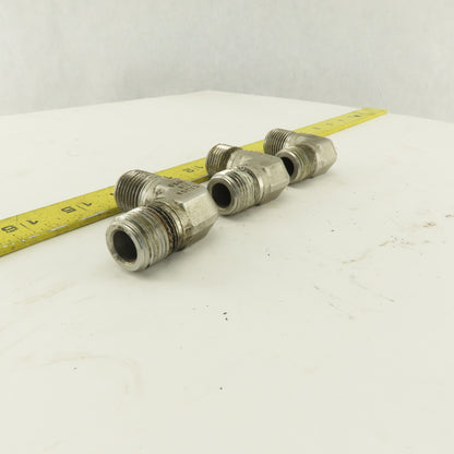 Cajon 90° Elbow Male 1/2" NPT Fitting 316 Stainless Steel lot of 3