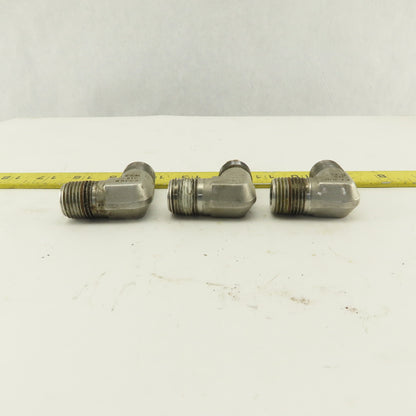 Cajon 90° Elbow Male 1/2" NPT Fitting 316 Stainless Steel lot of 3