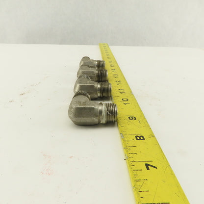 Cajon 316 M-78 90° Elbow Male 3/8" NPT Fitting 316 Stainless Steel lot of 4