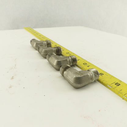 Cajon 316 M-78 90° Elbow Male 3/8" NPT Fitting 316 Stainless Steel lot of 4