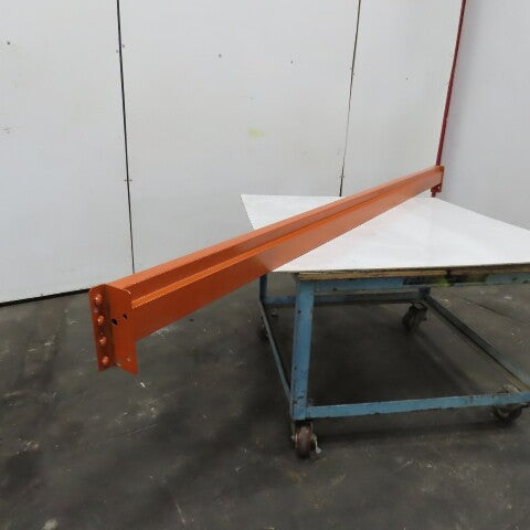 120" x 5" x 1-5/8" 50E Shaved Pin Pallet Racking Beam Shelf 5,575 lb Lot of 1   NEW