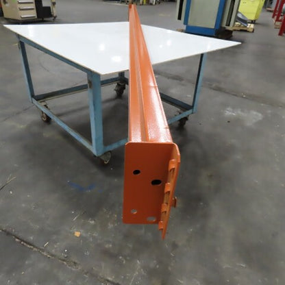 120" x 5" x 1-5/8" 50E Shaved Pin Pallet Racking Beam Shelf 5,575 lb Lot of 1   NEW