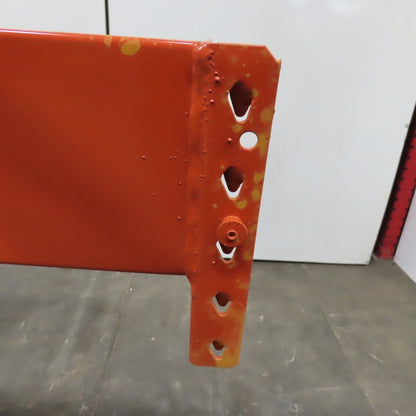 144" x 6-1/2" x 1-5/8" 65E Shaved Pin Pallet Racking Beam Shelf 7,075 lb Lot/1  NEW