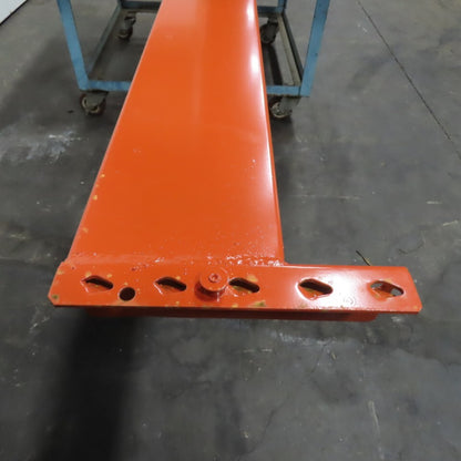 144" x 6-1/2" x 1-5/8" 65E Shaved Pin Pallet Racking Beam Shelf 7,075 lb Lot/1  NEW