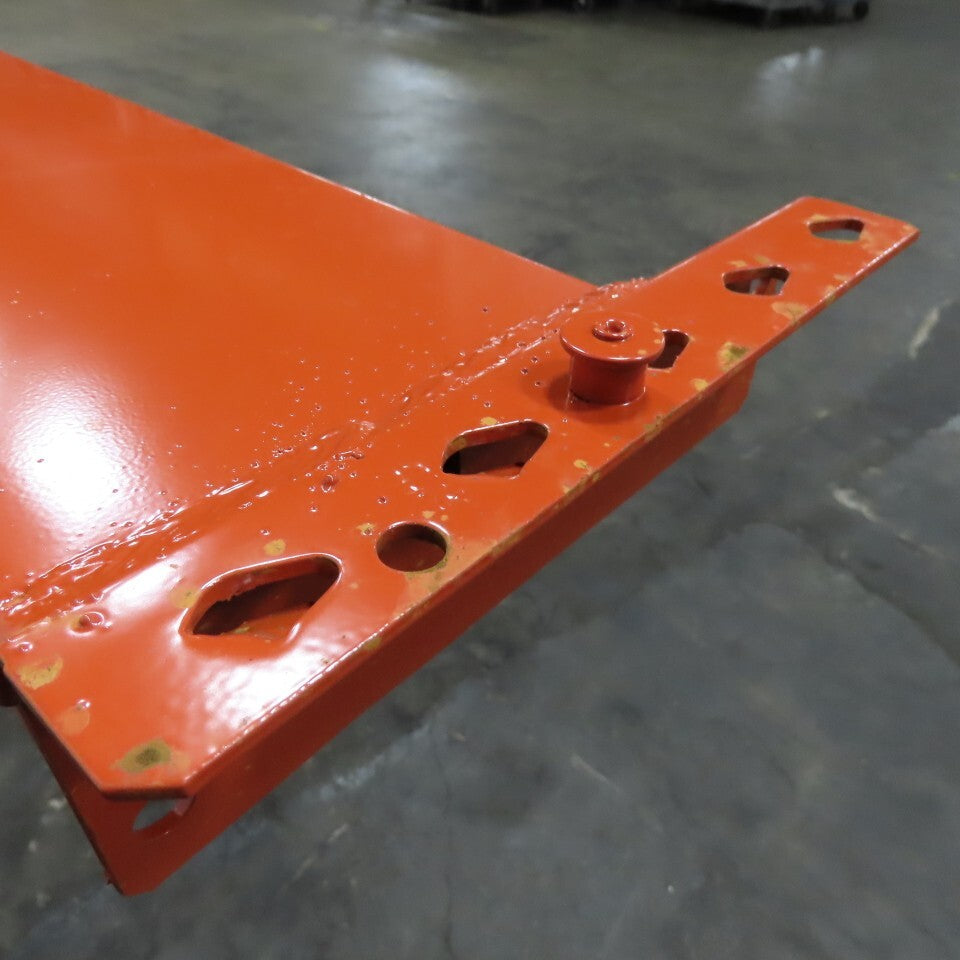 144" x 6-1/2" x 1-5/8" 65E Shaved Pin Pallet Racking Beam Shelf 7,075 lb Lot/1  NEW