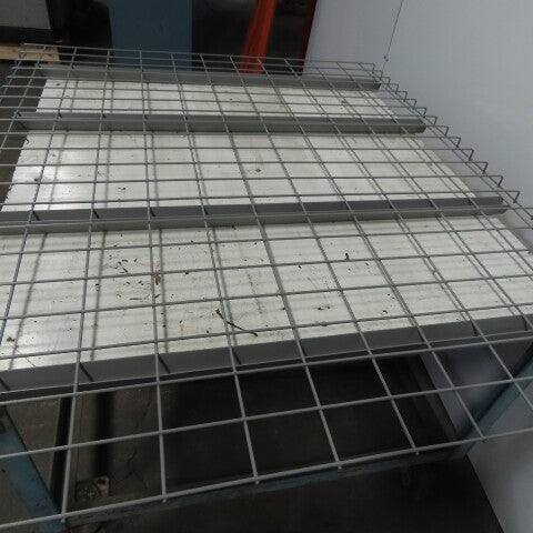 48" x 58" Double Waterfall Wire Decks Pallet Racking Shelf 3,000 lbs Cap NEW