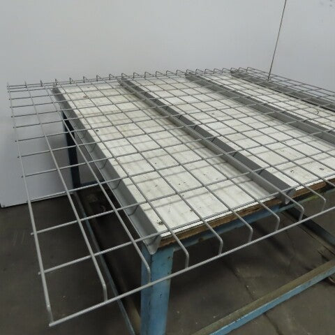 48" x 58" Double Waterfall Wire Decks Pallet Racking Shelf 3,000 lbs Cap NEW