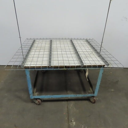 48" x 58" Double Waterfall Wire Decks Pallet Racking Shelf 3,000 lbs Cap NEW