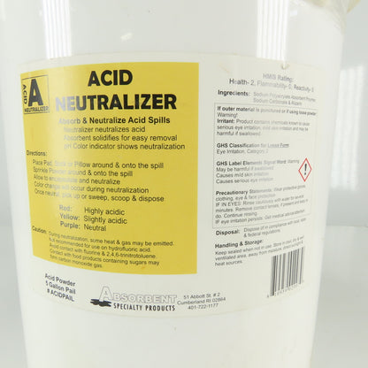 Absorbent Specialty Product Acid Spill Absorber & Neutralizer Powder 5 Gal. Pail