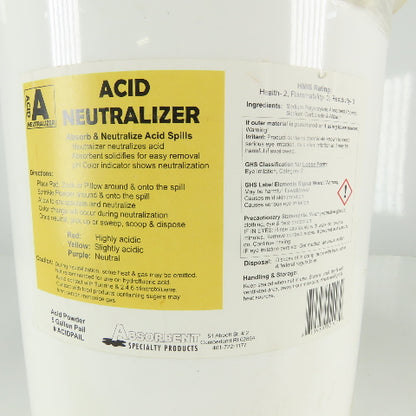 Absorbent Specialty Product Acid Spill Absorber & Neutralizer Powder 5 Gal. Pail