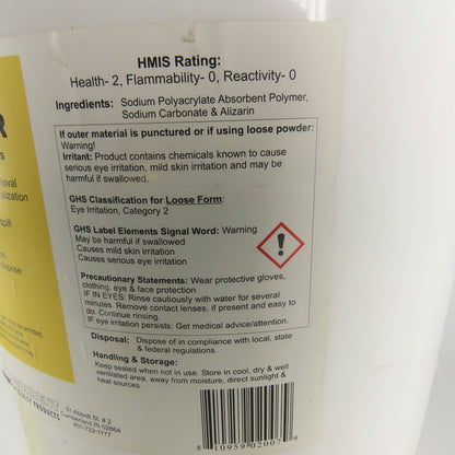 Absorbent Specialty Product Acid Spill Absorber & Neutralizer Powder 5 Gal. Pail