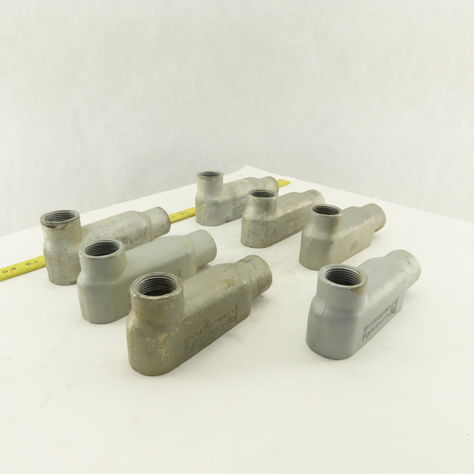 1" LB Form 35 Unilet Conduit Fitting  Malleable Iron Lot of 7