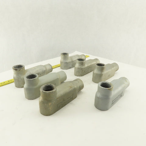 1" LB Form 35 Unilet Conduit Fitting  Malleable Iron Lot of 7