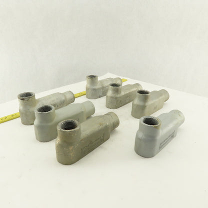 1" LB Form 35 Unilet Conduit Fitting  Malleable Iron Lot of 7