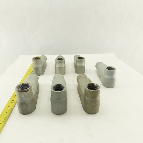 1" LB Form 35 Unilet Conduit Fitting  Malleable Iron Lot of 7