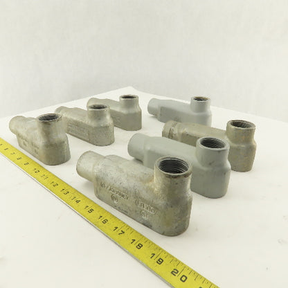 1" LB Form 35 Unilet Conduit Fitting  Malleable Iron Lot of 7