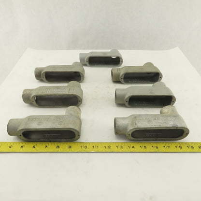 1" LB Form 35 Unilet Conduit Fitting  Malleable Iron Lot of 7
