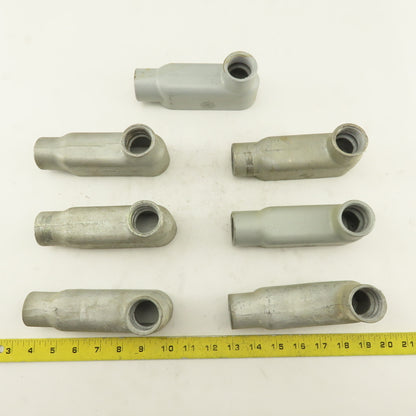1" LB Form 35 Unilet Conduit Fitting  Malleable Iron Lot of 7
