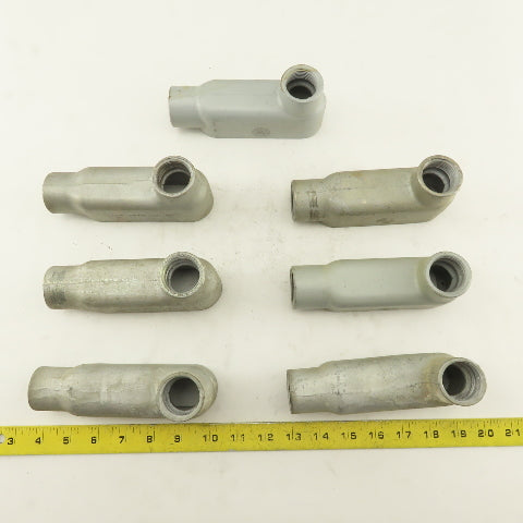 1" LB Form 35 Unilet Conduit Fitting  Malleable Iron Lot of 7