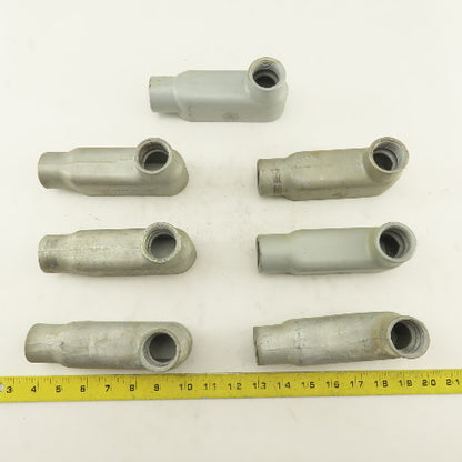 1" LB Form 35 Unilet Conduit Fitting  Malleable Iron Lot of 7