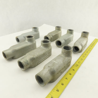 1" LB Form 35 Unilet Conduit Fitting  Malleable Iron Lot of 7