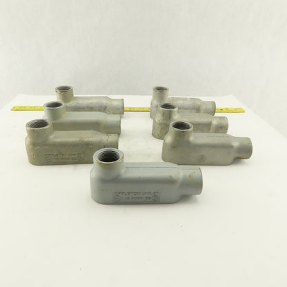 1" LB Form 35 Unilet Conduit Fitting  Malleable Iron Lot of 7