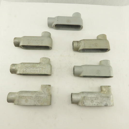 1" LB Form 35 Unilet Conduit Fitting  Malleable Iron Lot of 7