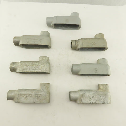 1" LB Form 35 Unilet Conduit Fitting  Malleable Iron Lot of 7