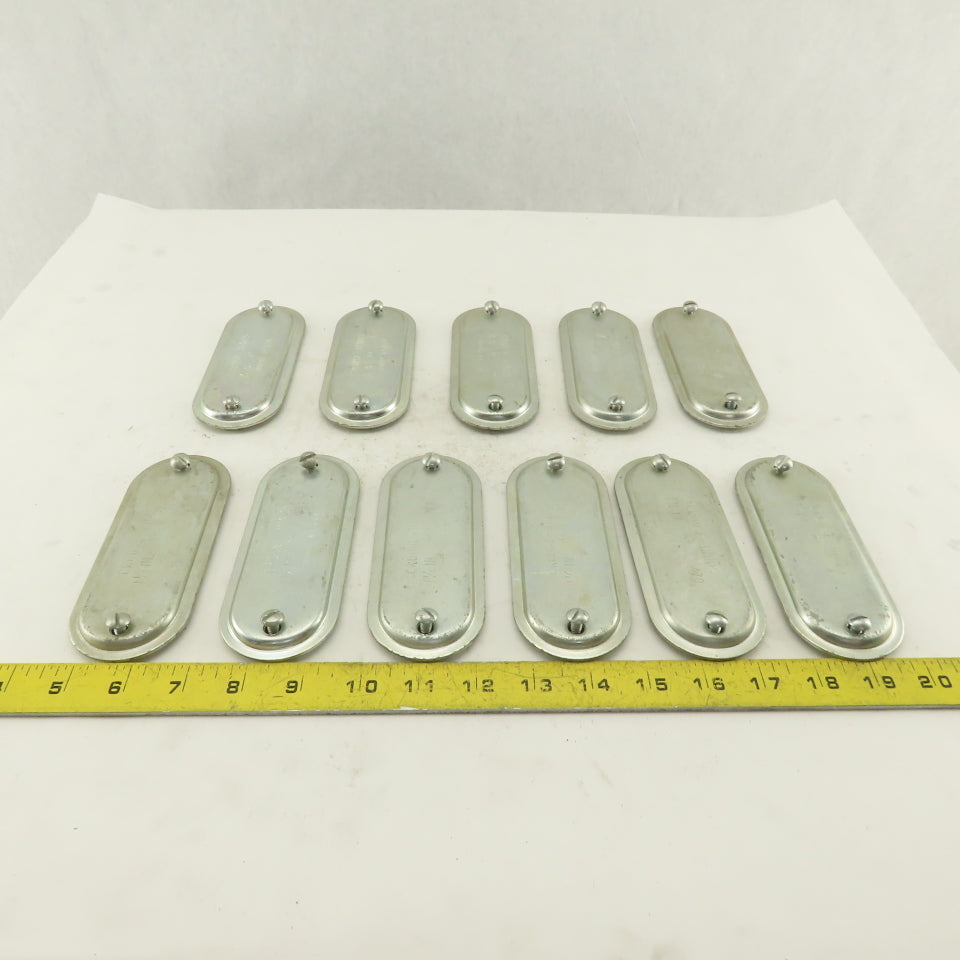Crouse Hinds 470 Blank Conduit Body Cover 1-1/4" No Gasket Lot of 11