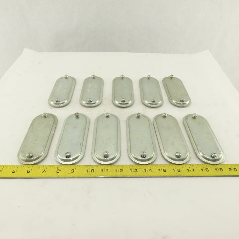 Crouse Hinds 470 Blank Conduit Body Cover 1-1/4" No Gasket Lot of 11
