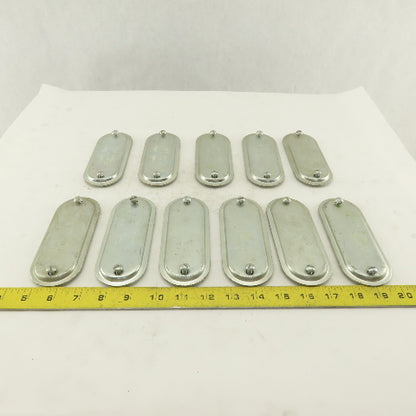 Crouse Hinds 470 Blank Conduit Body Cover 1-1/4" No Gasket Lot of 11