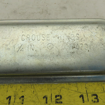 Crouse Hinds 470 Blank Conduit Body Cover 1-1/4" No Gasket Lot of 11