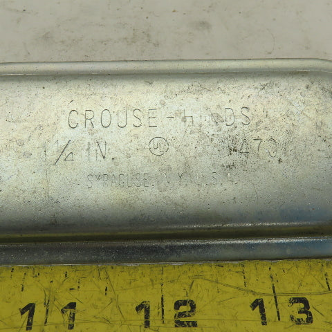 Crouse Hinds 470 Blank Conduit Body Cover 1-1/4" No Gasket Lot of 11