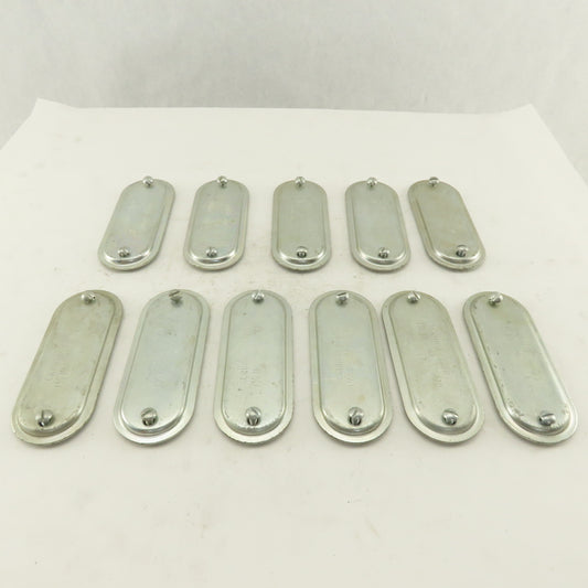 Crouse Hinds 470 Blank Conduit Body Cover 1-1/4" No Gasket Lot of 11