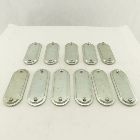 Crouse Hinds 470 Blank Conduit Body Cover 1-1/4" No Gasket Lot of 11