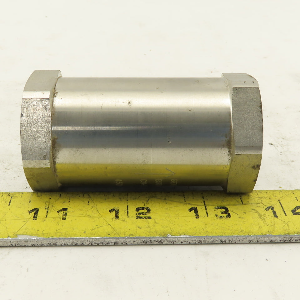 Generant CV-506SS-T-8 1/2" NPT Stainless Steel Check Valve 4500PSI Max