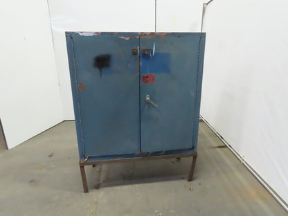 Eagle CRA-32 Acid Storage Cabinet Manual-Latching Door 30 Gallon W/Stand