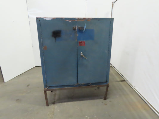 Eagle CRA-32 Acid Storage Cabinet Manual-Latching Door 30 Gallon W/Stand