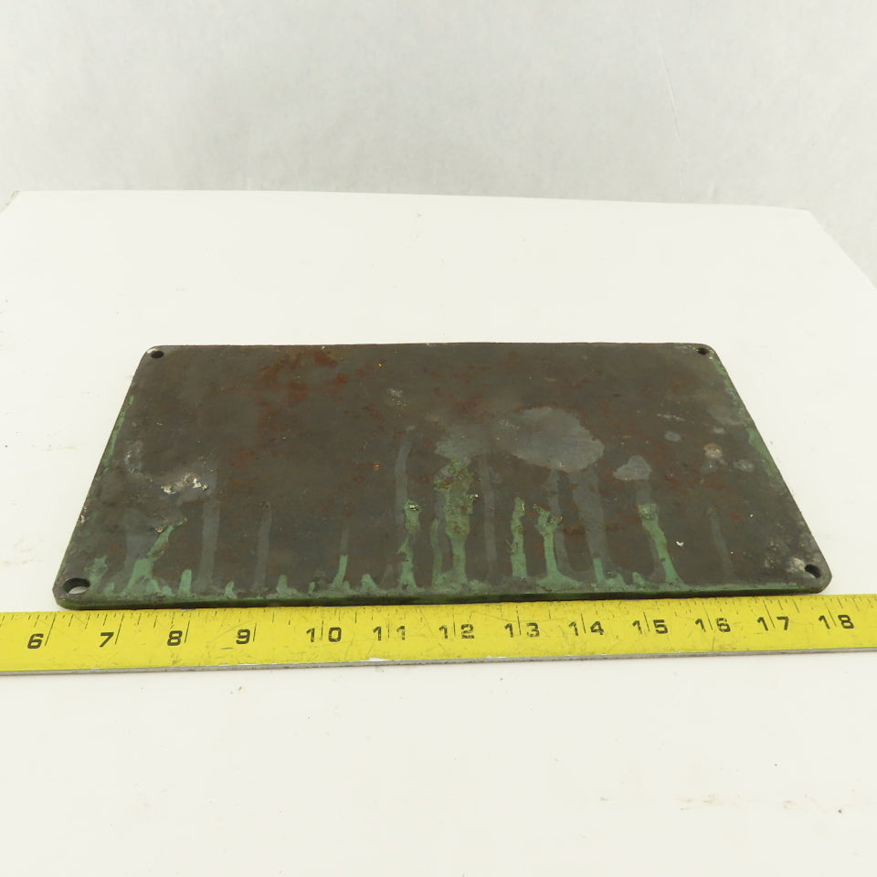 Onsrud Chicago 12-1/2" x 6-1/2" Pin Router Cast Iron Name Plate