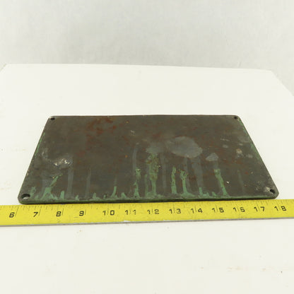 Onsrud Chicago 12-1/2" x 6-1/2" Pin Router Cast Iron Name Plate