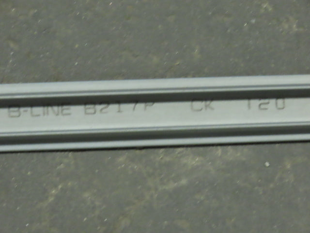 B-Line B217PGRY120 Snap Closure Strip 10' L x 1-7/16" W PVC Gray Lot of 8