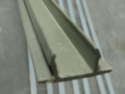 B-Line B217PGRY120 Snap Closure Strip 10' L x 1-7/16" W PVC Gray Lot of 8