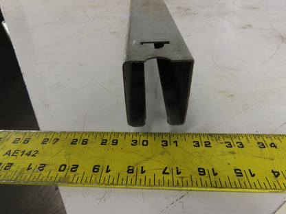 Galvanized Steel Box Rail Track 2-1/4" High x 1-3/4" Wide X 96" Long