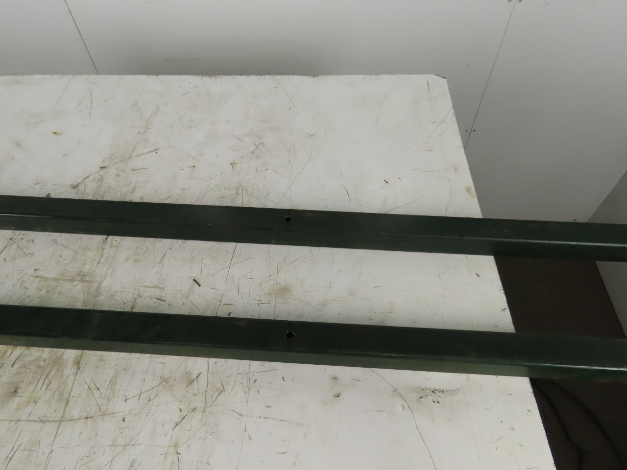 Steel Box Rail Track 1-1/2" High x 1-1/2" Wide X 96" Long Lot of 2