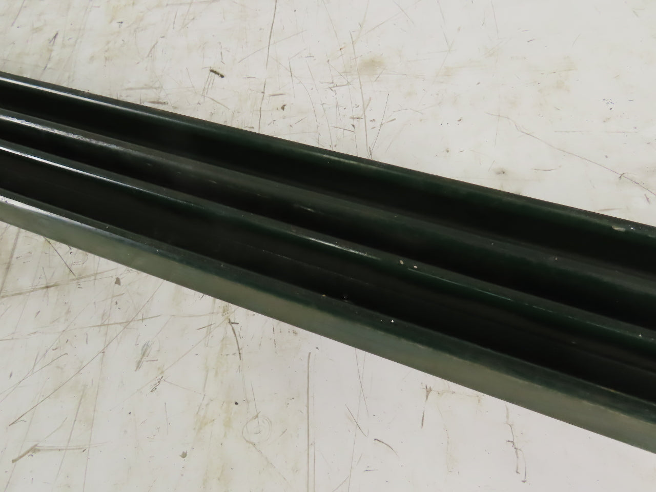 Steel Box Rail Track 1-1/2" High x 1-1/2" Wide X 96" Long Lot of 2