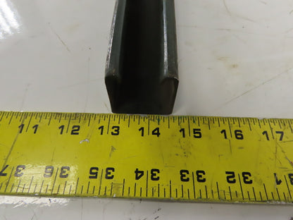 Steel Box Rail Track 1-1/2" High x 1-1/2" Wide X 96" Long Lot of 2